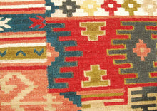 Carica l'immagine nel visualizzatore di Gallery, Kilim indiano autentico moderno e originale, 100x60 cm (Galleriafarah1970)
