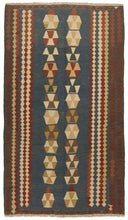 Carica l'immagine nel visualizzatore di Gallery, Kilim in lana autentico e originale, fatto a mano, 250x141 cm
