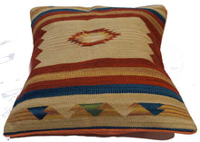 Lade das Bild in den Galerie-Viewer, Autentico Cuscino Quadrato Kilim Fatto a Mano 60x60 CM
