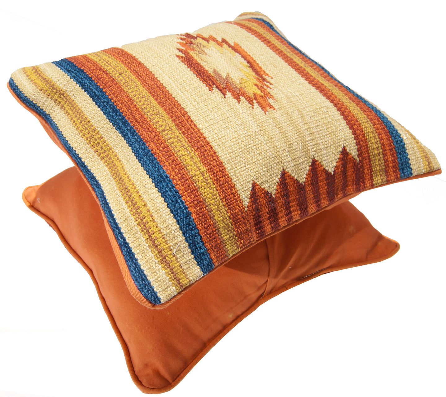 Autentico Cuscino Quadrato Kilim Fatto a Mano 60x60 CM