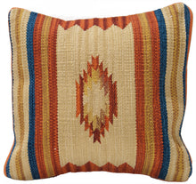 Lade das Bild in den Galerie-Viewer, Autentico Cuscino Quadrato Kilim Fatto a Mano 60x60 CM
