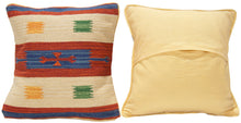 Load image into Gallery viewer, Autentico Cuscino Quadrato Kilim Fatto a Mano 60x60 CM

