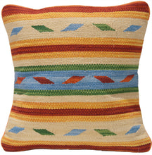 Lade das Bild in den Galerie-Viewer, Autentico Cuscino Quadrato Kilim Fatto a Mano 60x60 CM
