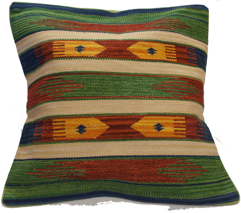 Autentico Cuscino Quadrato Kilim Fatto a Mano 60x60 CM