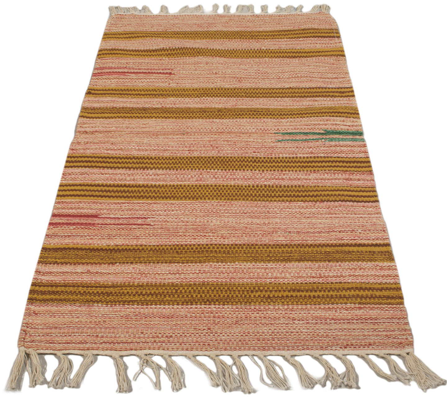 Kilim indiano autentico moderno e originale, fatto a mano, 80x50 cm