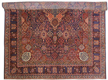 Carica l'immagine nel visualizzatore di Gallery, 490x330 CM tappeto antico Kashan Manchester e originale con certificato di perito
