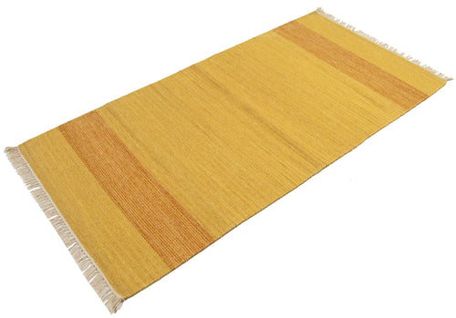 140x70 cm Kilim indiano autentico e originale, fatto a mano,