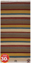 Lade das Bild in den Galerie-Viewer, Kilim indiano autentico e originale, fatto a mano, 200x140 cm

