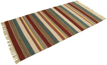 Lade das Bild in den Galerie-Viewer, Kilim indiano autentico e originale, fatto a mano, 200x140 cm
