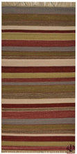 Load image into Gallery viewer, 140x70 cm Kilim indiano autentico e originale, fatto a mano,

