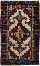 Load image into Gallery viewer, Authentic original hand knotted carpet 115x68196x68 CM
