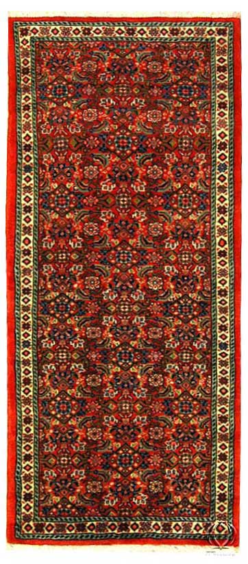 165x72 CM Tappeto Autentico Originale Annodato a Mano Con Certificato di Autent