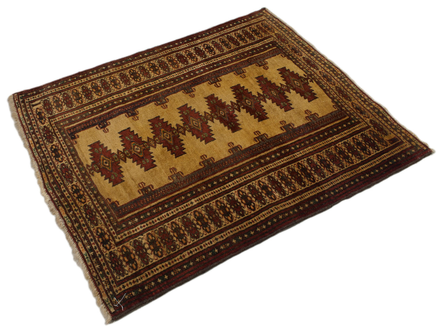 Tappeto Autentico Originale Annodato 98x82 CM