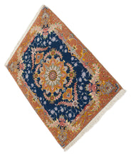 Load image into Gallery viewer, Tappeto Autentico Originale Annodato a Mano Con Certificato 83x61CM
