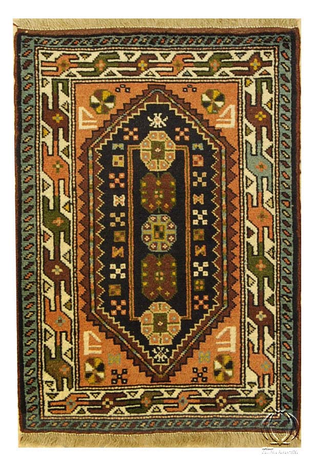90x65 Cm  Carpet Guchan Pure Wool Hand Made