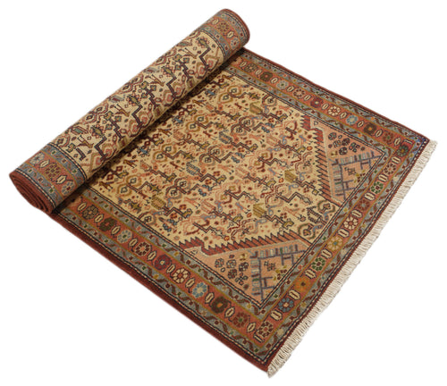 200x80 CM Ttappeto annodato a mano originale con Certificato di Auten