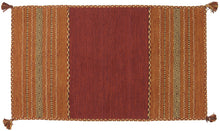 Carica l'immagine nel visualizzatore di Gallery, Kilim Lory tribal 100% Cotone, indiano, fatto a mano 200x60 cm
