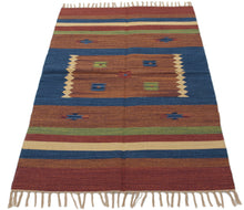 Carica l&#39;immagine nel visualizzatore di Gallery, 150x90 CM Autentik Kilim Kelem Original Hand Made Classic STYL

