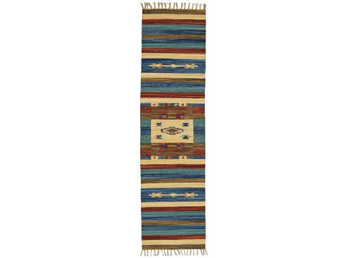(Machine washable 30°) Kilim Original Authentic Hand Made 240x60 CM