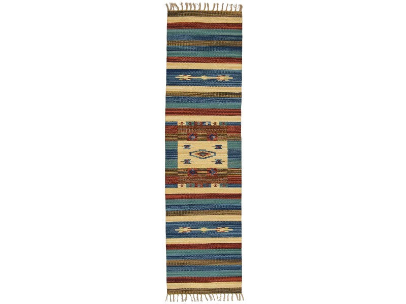 (Machine washable 30°) Kilim Original Authentic Hand Made 240x60 CM
