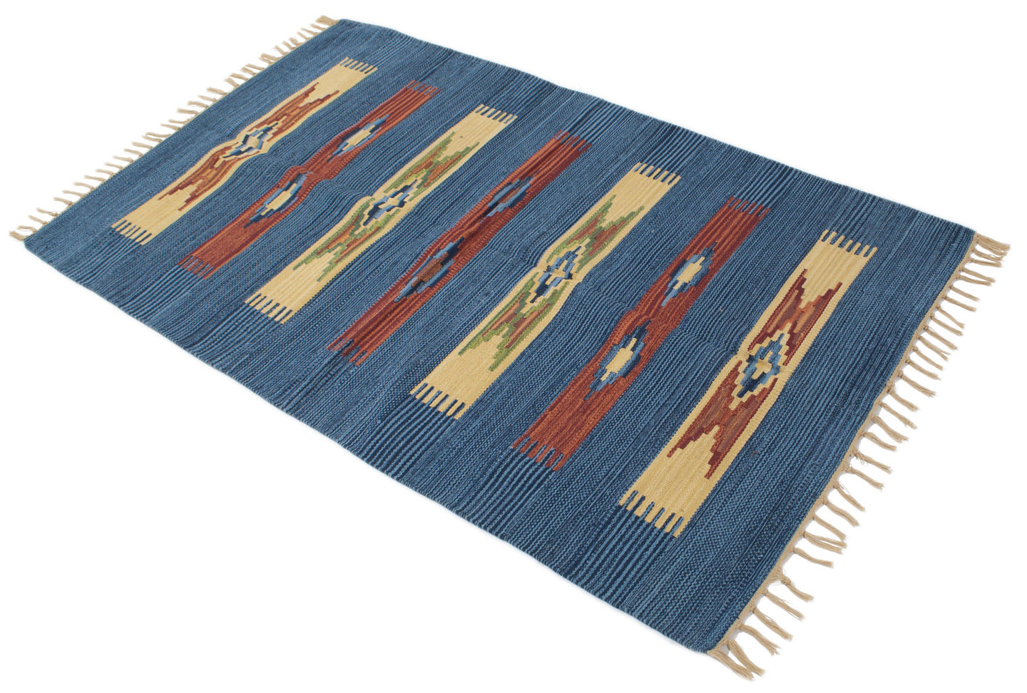 200x140 CM CM Autentik Kilim Kelem Original Hand Made Classic STYL - EASY TO CLEAN - DOUBLE FACE