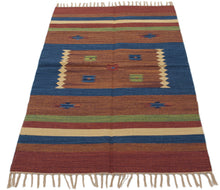 Load image into Gallery viewer, 200x140 CM CM Autentik Kilim Kelem Original Hand Made Classic STYL - EASY TO CLEAN - DOUBLE FACE
