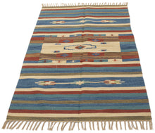 Lade das Bild in den Galerie-Viewer, 200x140 CM CM Autentik Kilim Kelem Original Hand Made Classic STYL - EASY TO CLEAN - DOUBLE FACE
