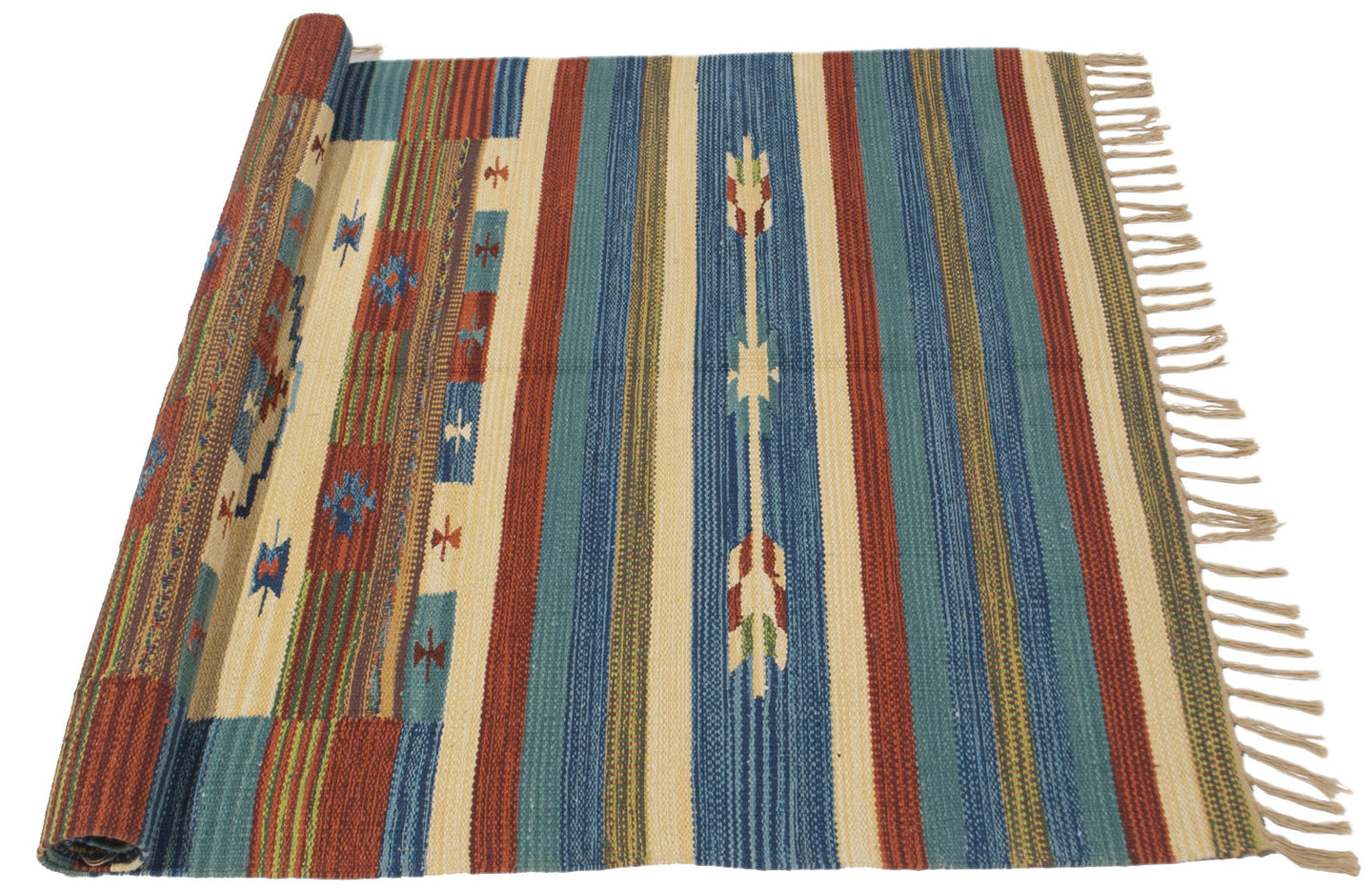 200x140 CM CM Autentik Kilim Kelem Original Hand Made Classic STYL - EASY TO CLEAN - DOUBLE FACE