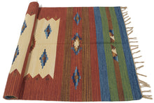 Lade das Bild in den Galerie-Viewer, 90X60 CM Autentik Kilim Kelem Original Hand Made Classic STYL - EASY TO CLEAN - DOUBLE FACE

