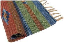 Lade das Bild in den Galerie-Viewer, 90X60 CM Autentik Kilim Kelem Original Hand Made Classic STYL - EASY TO CLEAN - DOUBLE FACE
