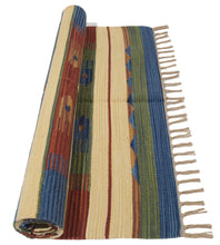 Carica l'immagine nel visualizzatore di Gallery, 90X60 CM Autentik Kilim Kelem Original Hand Made Classic STYL - EASY TO CLEAN - DOUBLE FACE
