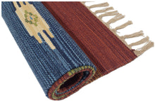 Carica l'immagine nel visualizzatore di Gallery, 90X60 CM Autentik Kilim Kelem Original Hand Made Classic STYL - EASY TO CLEAN - DOUBLE FACE

