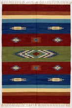 Load image into Gallery viewer, 90X60 CM Autentik Kilim Kelem Original Hand Made Classic STYL - EASY TO CLEAN - DOUBLE FACE
