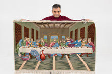 Carica l&#39;immagine nel visualizzatore di Gallery, 175x123 CM Tappeto Autentico Originale Annodato a Mano Ultima Cena

