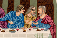 Carica l&#39;immagine nel visualizzatore di Gallery, 175x123 CM Tappeto Autentico Originale Annodato a Mano Ultima Cena
