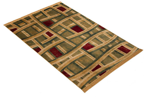 Tappeto Moderno Nuovo con Telaio Meccanico - 195x135 Cm