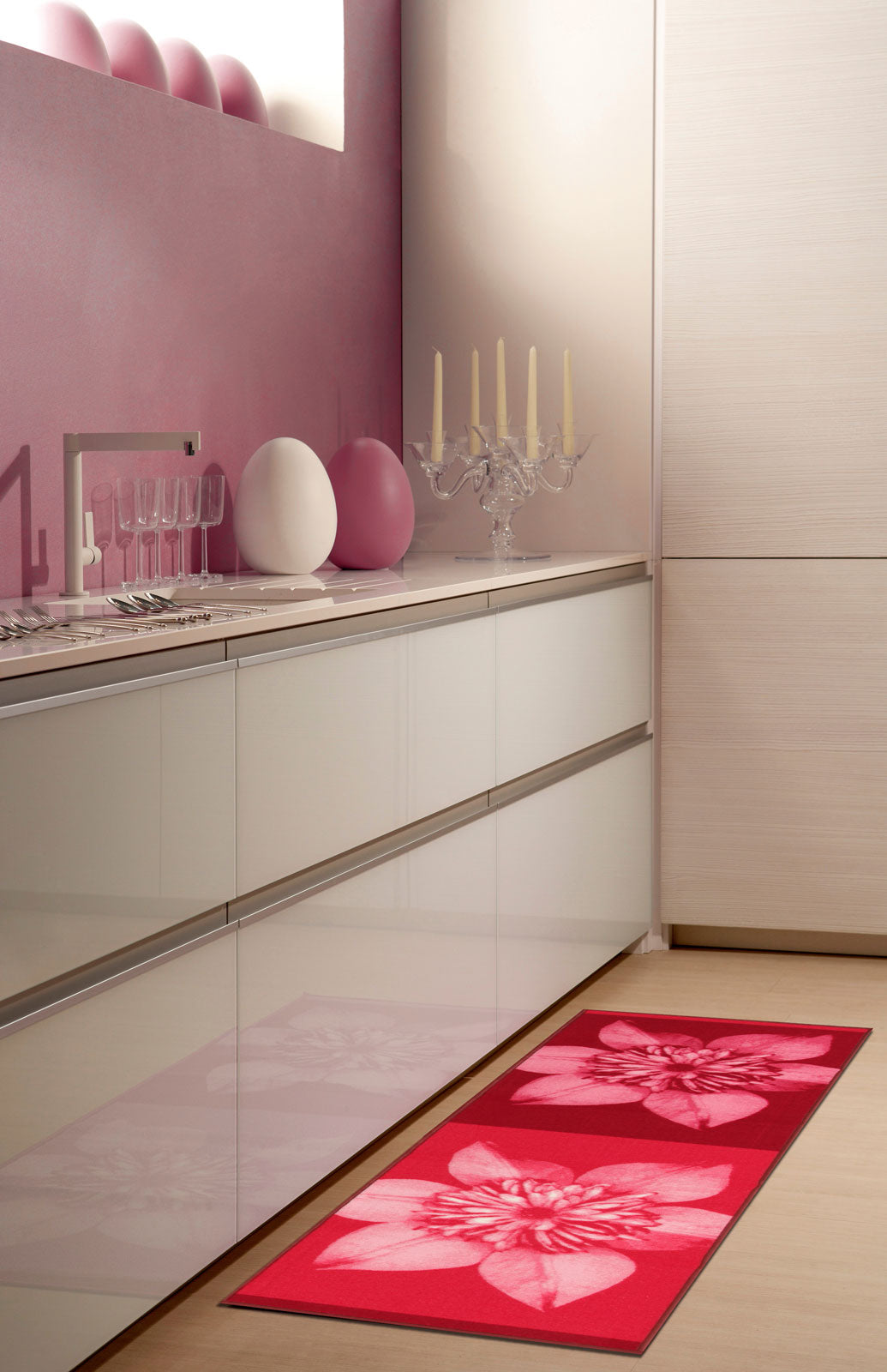 140x57 CM Tappeto Moderno Nuovo ideale per la cucina ed bagno Clematis Meccan