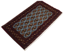 Lade das Bild in den Galerie-Viewer, Old Carpet Bukara Turkmen Original Wonderful 100x55 Cm 
