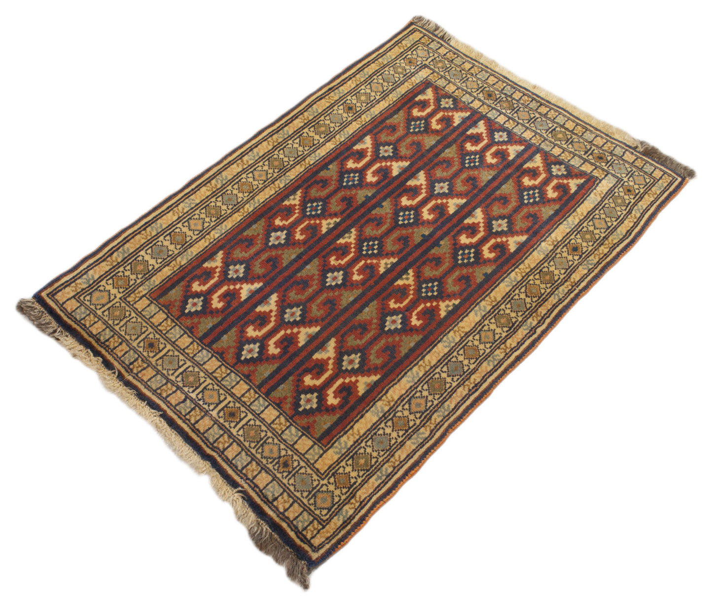 97X55 CM Carpet Turkmen Original Wonderful