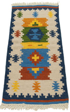 Lade das Bild in den Galerie-Viewer, Kilim Autentico, Originale e Fatto a Mano Ideale 120x60 CM
