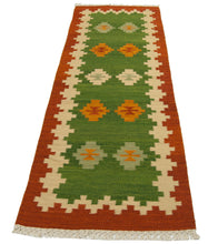 Carica l&#39;immagine nel visualizzatore di Gallery, Kilim Jalal autentich handmade 280 x 70 cm
