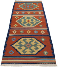 Carica l'immagine nel visualizzatore di Gallery, Originale kilim fatto a mano 122x61 CM (Galleriafarah1970)
