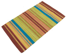Load image into Gallery viewer, Kilim Fatto con telaio a mano lavabile in lavatrice 80x50 CM
