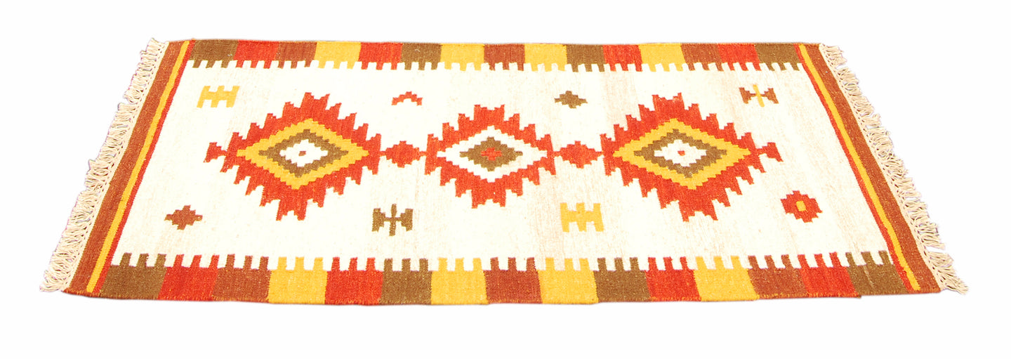 Kilim Autentico, Originale e Fatto a Mano 140x70 CM