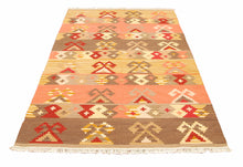 Carica l&#39;immagine nel visualizzatore di Gallery, 160x100 CM  80% lana 20% Cotone Kilim Original Authentic Hand Made 
