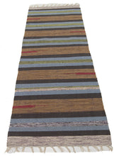 Carica l'immagine nel visualizzatore di Gallery, Kilim Autentico, Originale e Fatto a Mano Idea 200x60 CM
