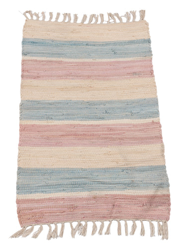 (Machine washable 30°) Kilim Original Authentic Hand Made Light Colors 80x50 CM