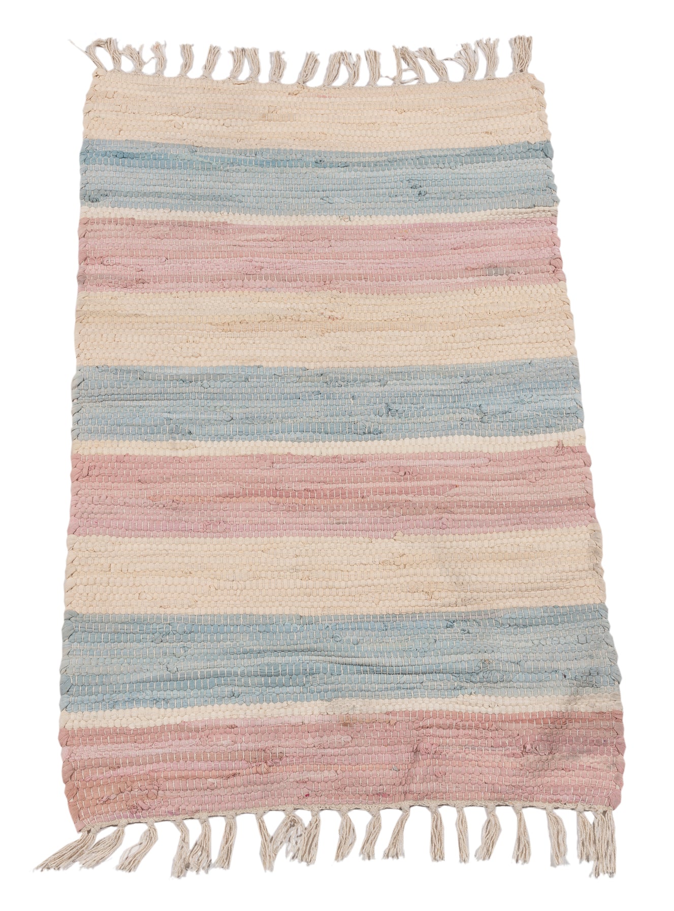(Machine washable 30°) Kilim Original Authentic Hand Made Light Colors 80x50 CM