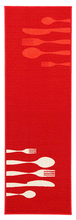 Carica l&#39;immagine nel visualizzatore di Gallery, ABC Opty Tappeto, Poliammide, 280 x 57 cm, Rosso
