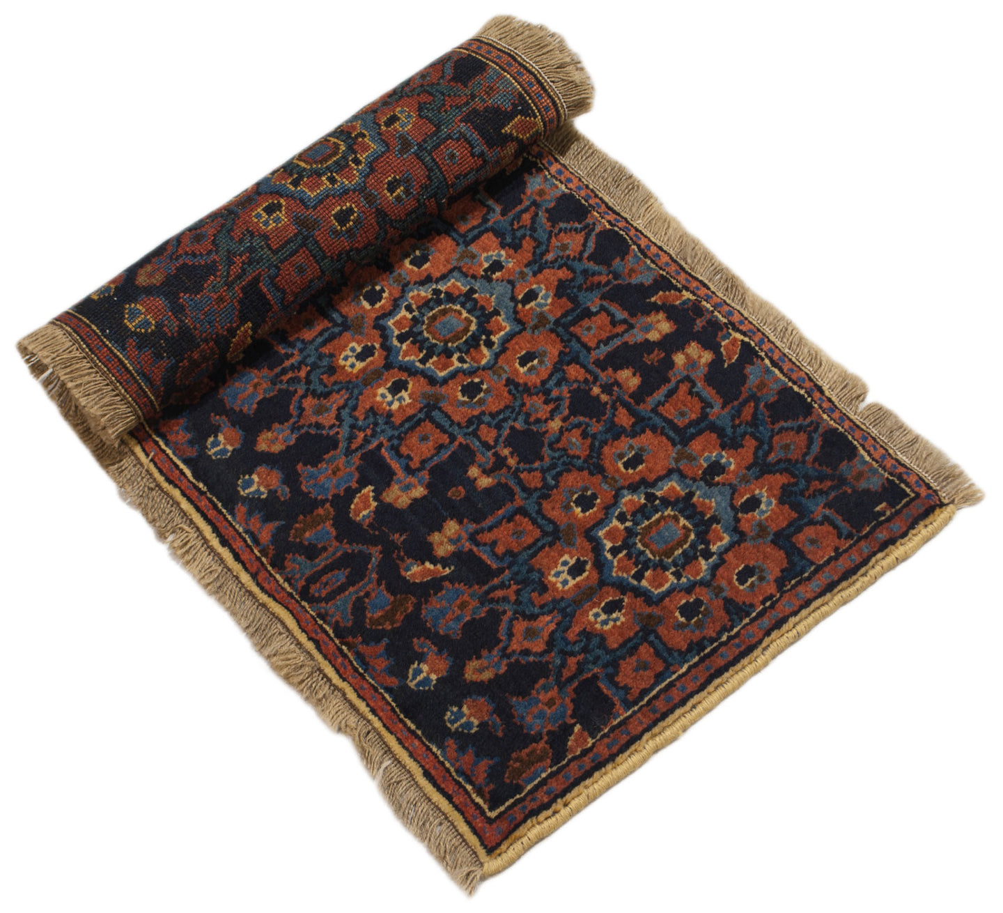 115x40 Cm Old Carpet Afshari Pure Wool - 